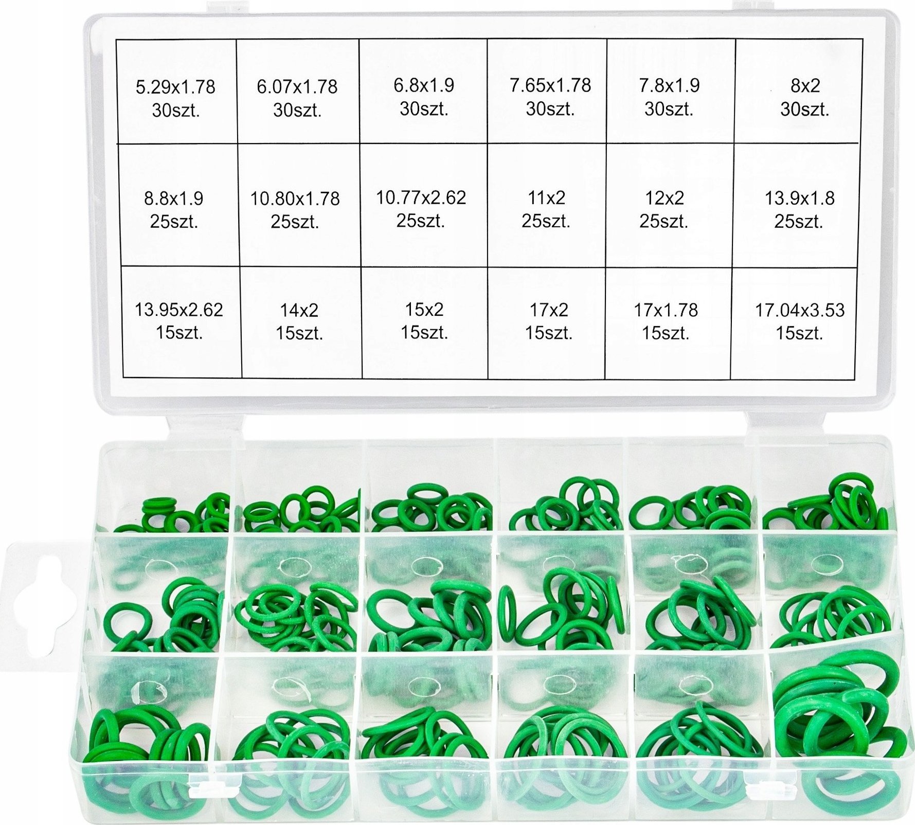 Falon-Tech ORINGI USZCZELKI DO KLIMATYZACJI GUMKI GUMOWE 420 Elementów