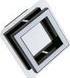 Kinkiet IDEUS Plafon LAMPA sufitowa LIKYA LED-1 03134 Ideus metalowa OPRAWA LED 5W 4000K ścienny KINKIET kwadratowy chrom wenge
