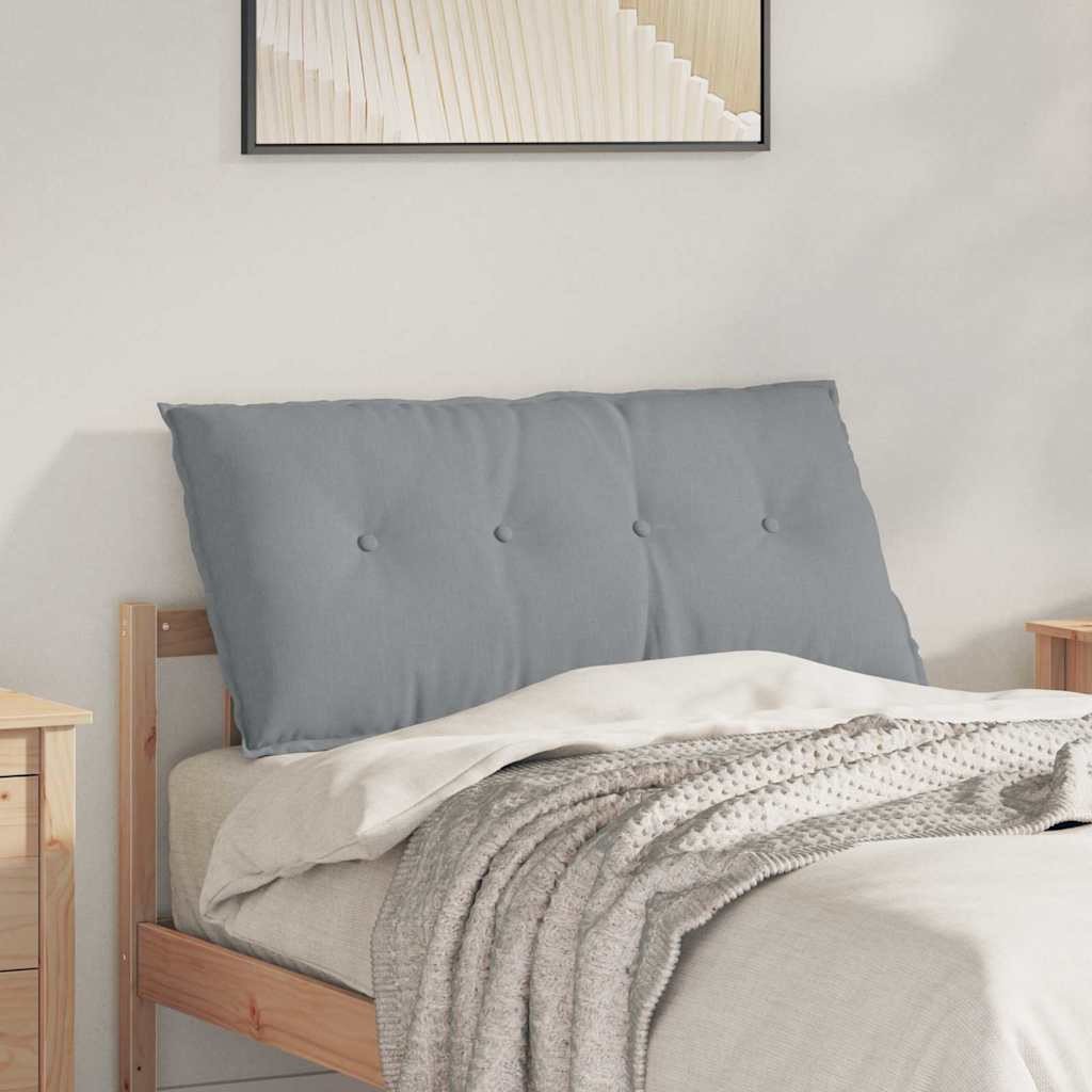vidaXL Poduszka na plecy Jasnoszary 100 x 19 x 50 cm tkanina