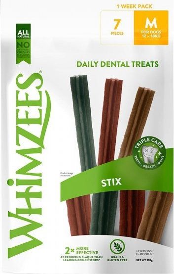 Whimzees WHIMZEES Gryzak Week Pack Stix M 7szt