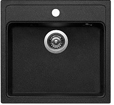 Zlewozmywak Pyramis Camea 50x53 1B czarny (70007601)