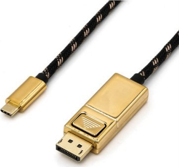 Roline Kabel adaptera ROLINE GOLD USB typu C - DisplayPort, v1.2, M/M, 1 m