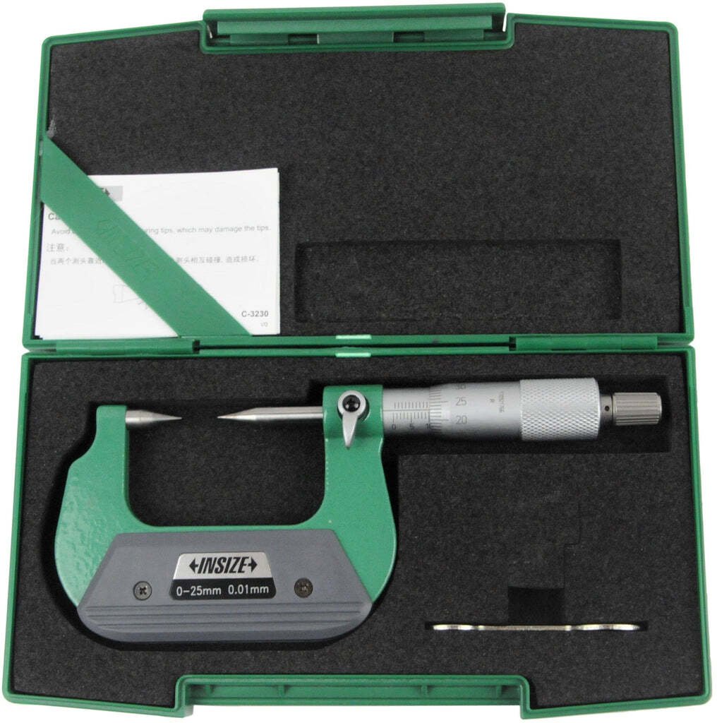 Insize MIKROMETR 0- 25 PUNKTOWY STOZEK/30