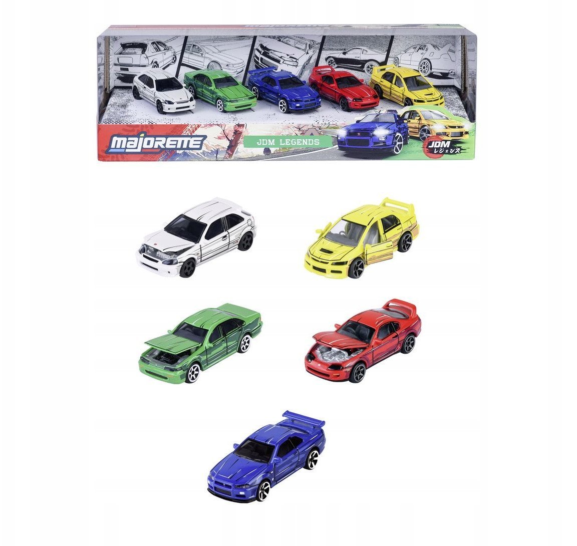 MAJORETTE AUTO MET JAPAN SERIES 5-PAK WB12