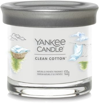 Yankee Candle Signature - Tumbler z 1 knotem Clean Cotton, 122g