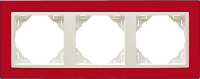 Efapel EFAPEL ANIMATO RAMKA 3-KROTNA CZERWONY LODOWY 90930 TVG