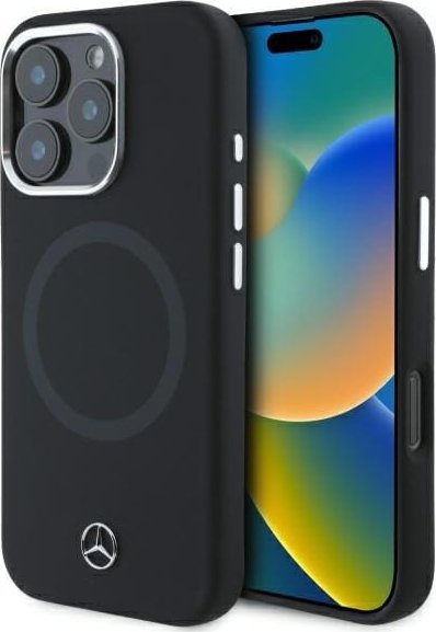 Mercedes Mercedes MEHMP16L23SUTTK iPhone 16 Pro 6.3" czarny/black hardcase Silicone Tonal Logo MagSafe