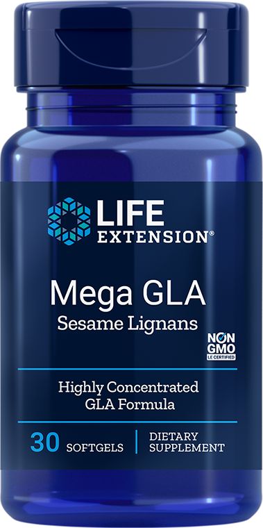 Life Extension Life Extension - Mega GLA z Lignanami Sezamowymi, 30 kapsułek miękkich