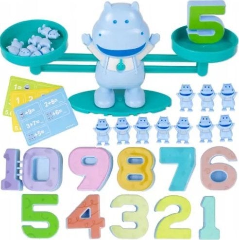 Waga hipopotam cyfry nauka liczenia gra edukacyjna | Bezpieczne zakupy! Szybka wysyłka! oryginalne, zaplombowane pudełko!