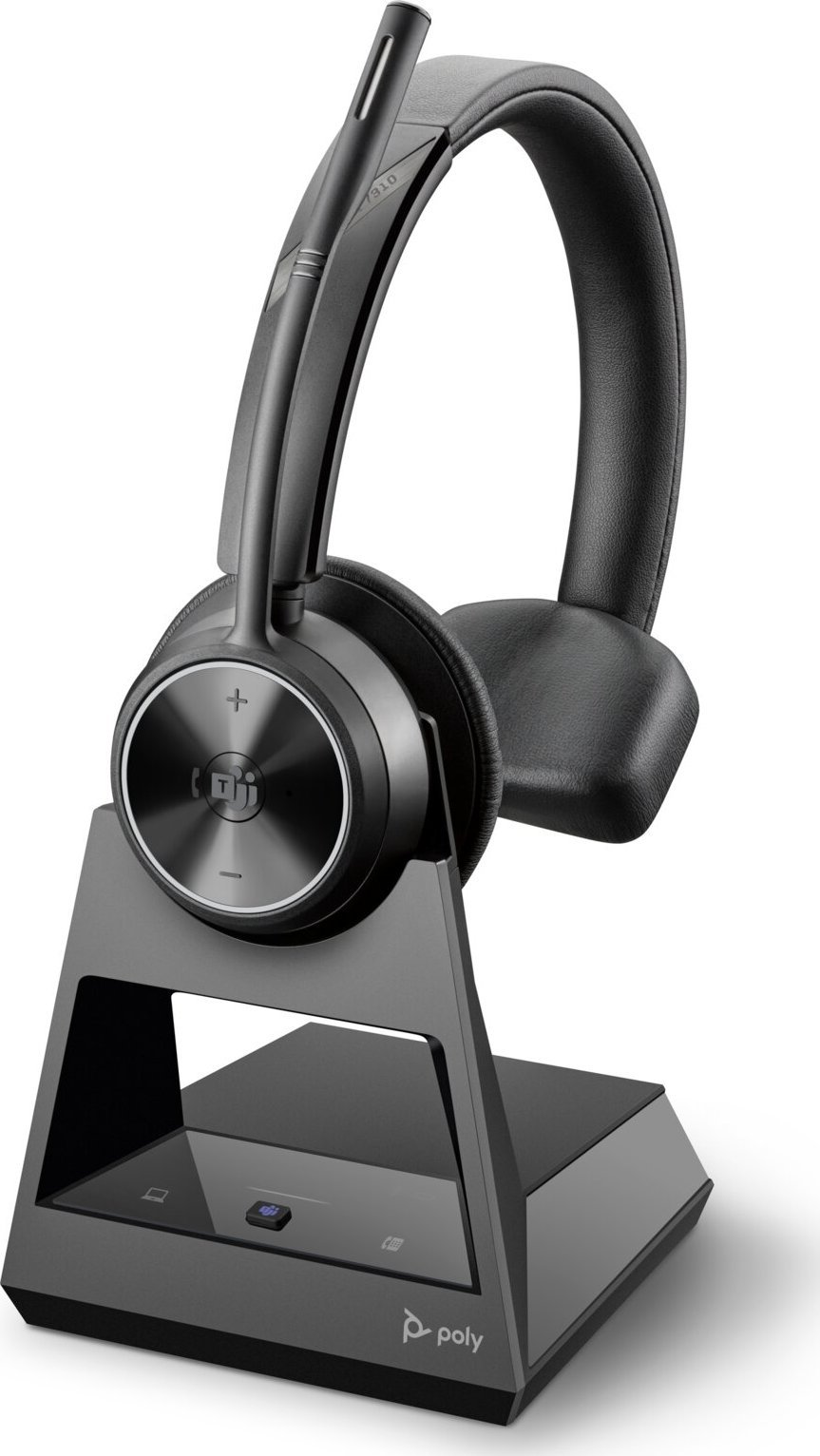 Słuchawki Poly Savi 7310 - Savi 7300 series - Headset - On-Ear - DECT - kabellos - USB-A uber DECT-Adapter - Schwarz - Zertifiziert fur Microsoft Team