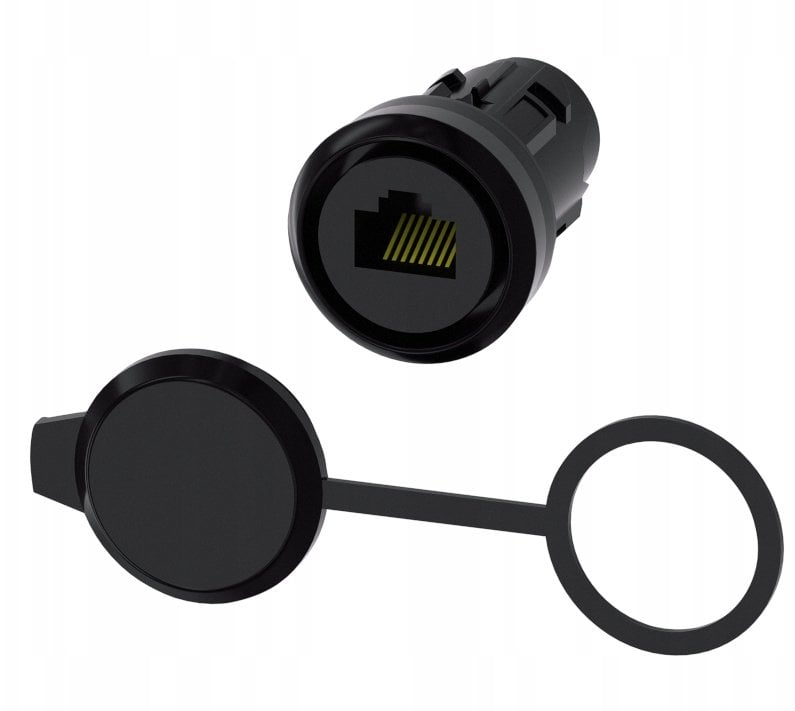 Gniazdo RJ45 Cat.6 do otworu 22mm tworzywo z zaślepką IP65 SIRIUS ACT 3SU1900-0GB10-0AA0