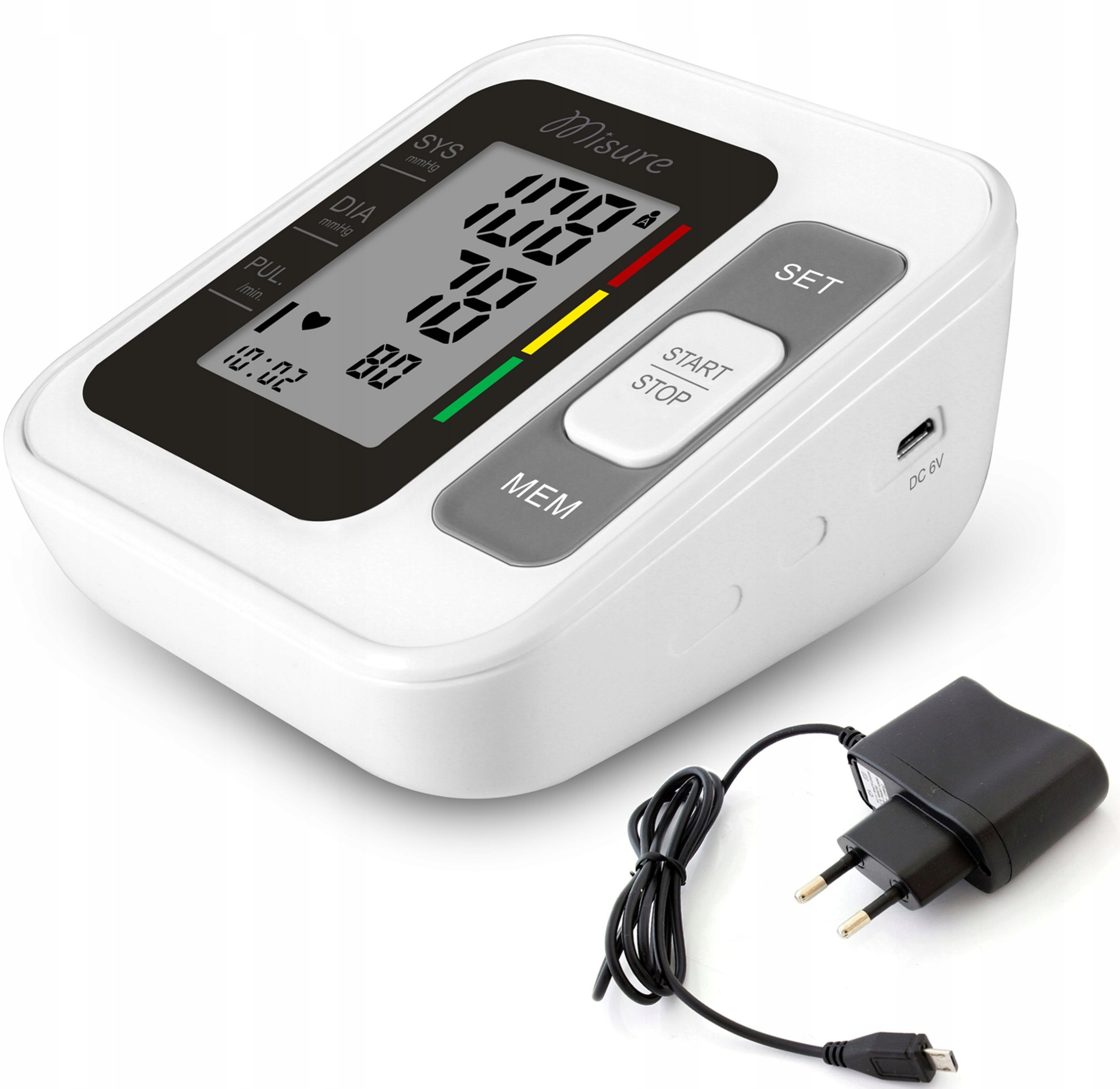 Ciśnieniomierz elektroniczny B26 z funkcją mowy, z zasilaczem