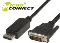 Kabel MicroConnect DisplayPort - DVI-D 2m czarny (DP-DVI-MM-200)