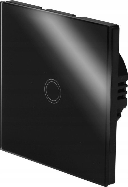 Masterled Włącznik schodowy szklany dotykowy RF Smart House Czarny Włącznik schodowy szklany dotykowy RF Smart House Czarny