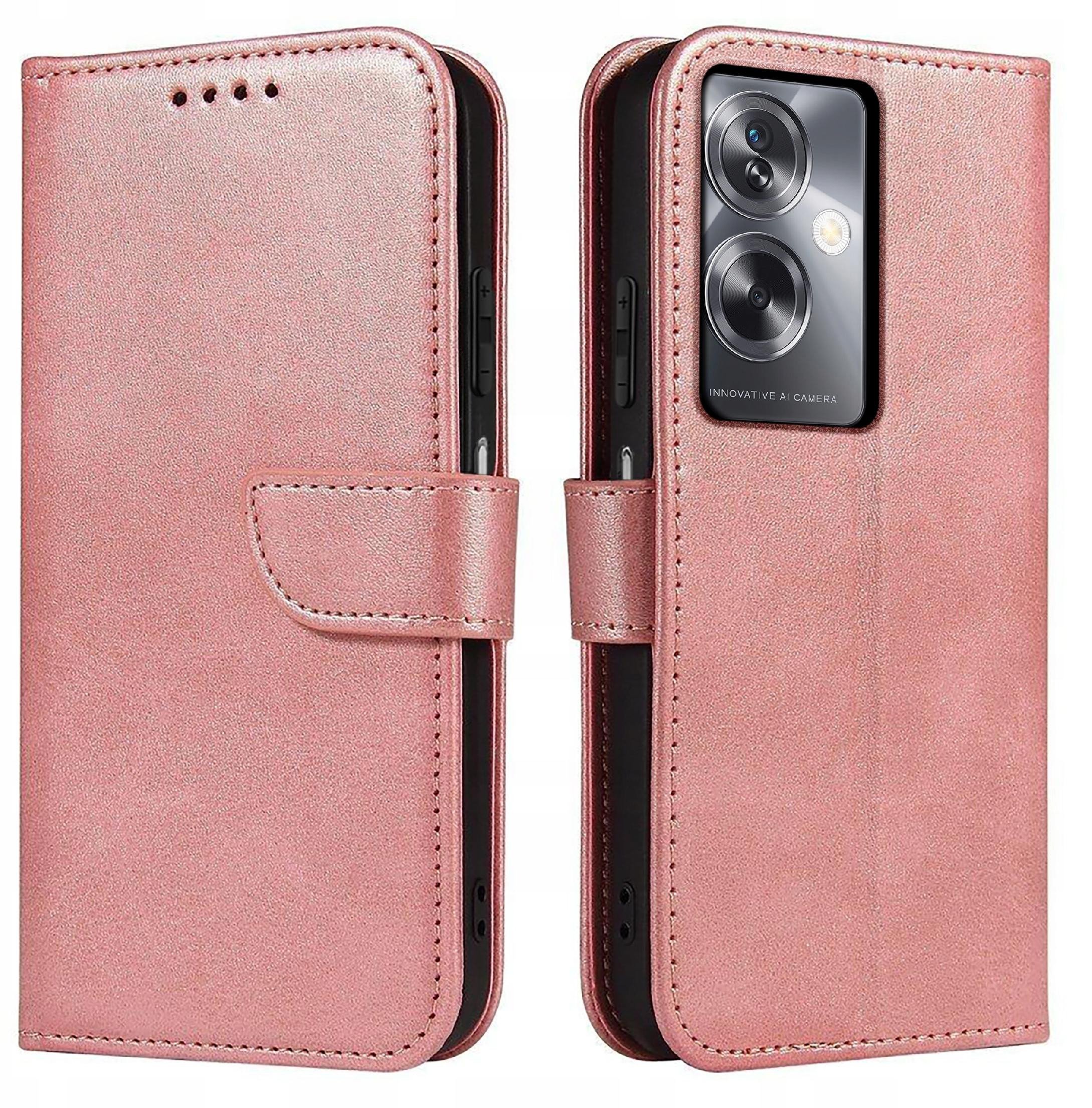 Etui do Oppo A79 5G Skórzane PORTFEL SKIN CASE +Szkło