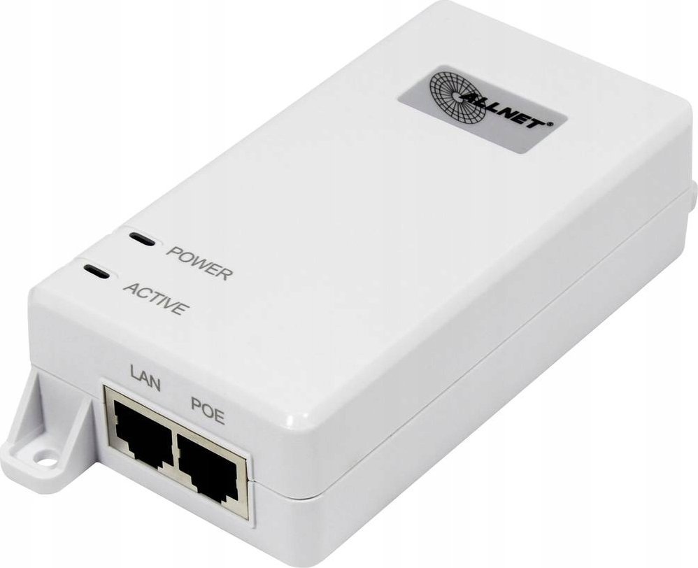 Allnet Z ALLNET PoE Injektor Gigabit PoE & PoE+ (15,4W/30W) / Kunststoffgehäuse / ALL0488v6