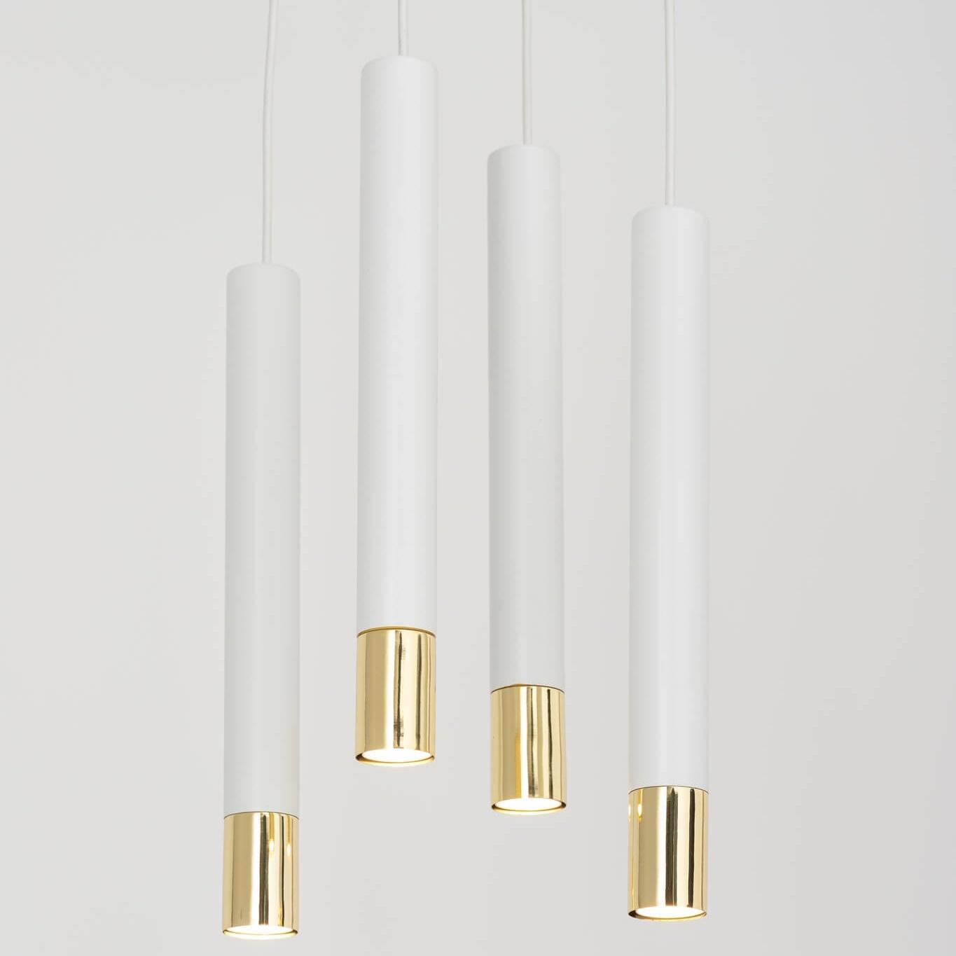 Lampa wisząca Sigma Sypialniana lampa wisząca Sopel Grand 33389 metalowe białe złote