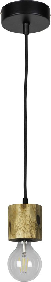 Lampa wisząca Spotlight Lampa wisząca czarna do jadalni Pino z drewna 71689104