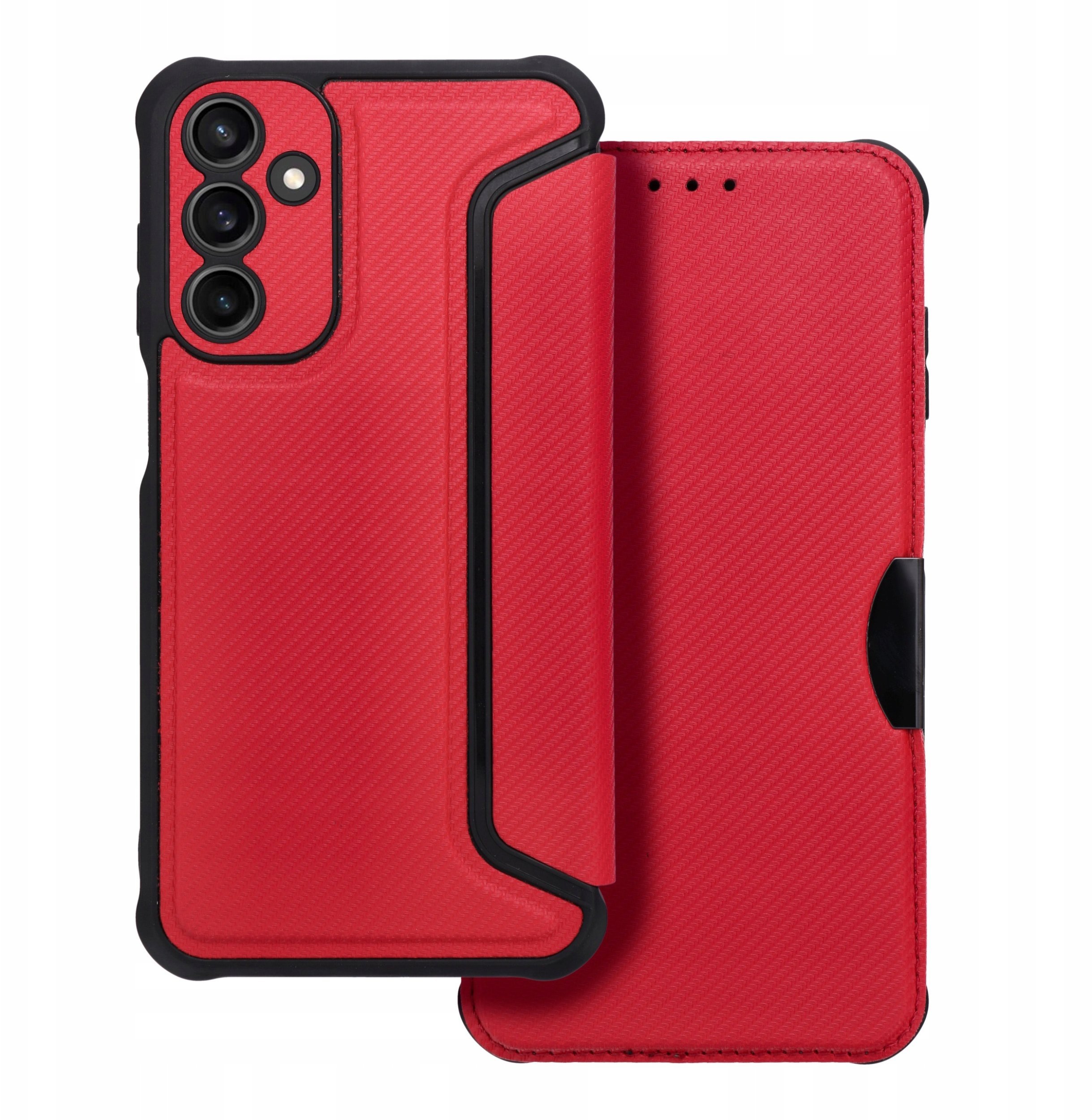 Kabura RAZOR Book do SAMSUNG S24 FE czerwony