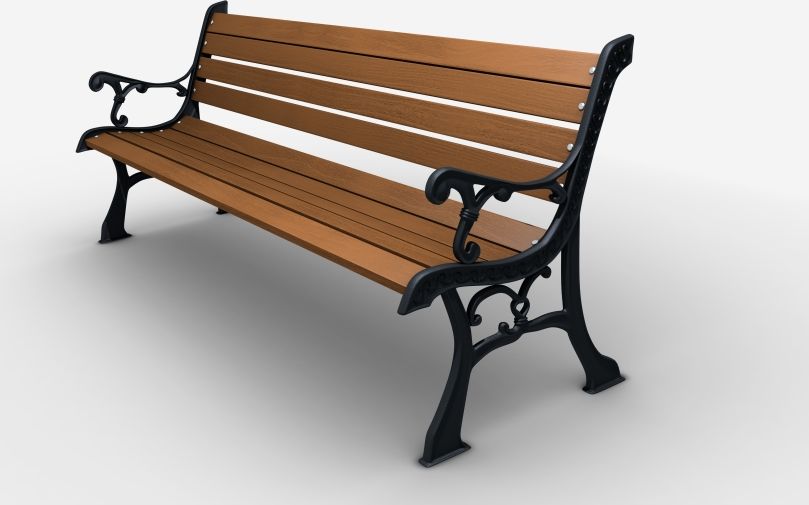 Baster Ławka żeliwna ogrodowa, parkowa na taras id.0111