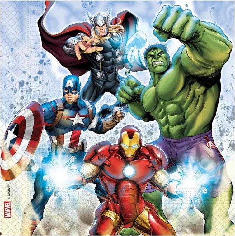 Serwetki papierowe Avengers 33x33cm 20szt