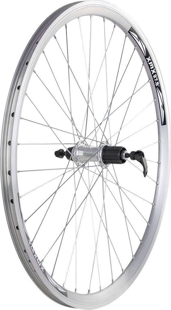 XMX Koło tył 27,5" piasta XMX-A281QR łożyska maszynowe uszczelniane, kaseta 8-9-10 rzędów, obręcz stożkowa srebrna Uniwersalny