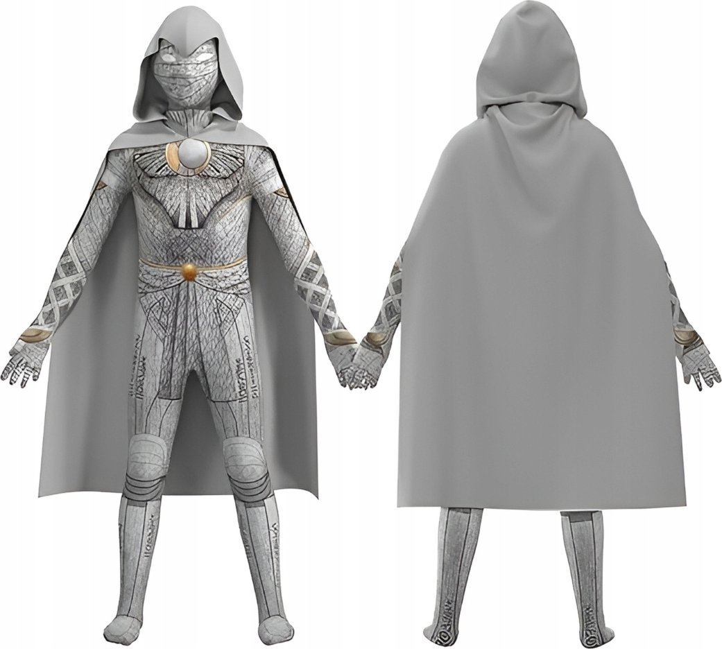 PRZEBRANIE MOON KNIGHT DLA DZIECKA SUPERBOHATER STRÓJ KARNAWAŁ 130CM