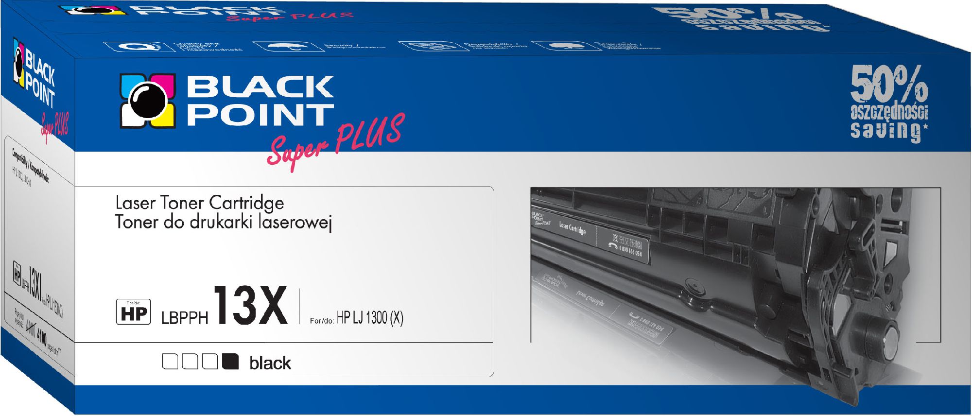 Toner Black Point LBPPH13X Black Zamiennik 13X (LBPPH13X)