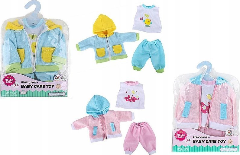 Adar Ubranko dla lalki bobas 30cm mix