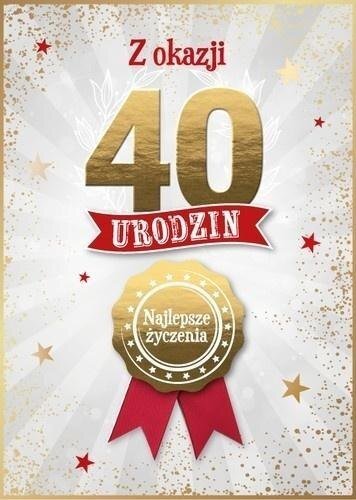 Karnet Urodziny 40