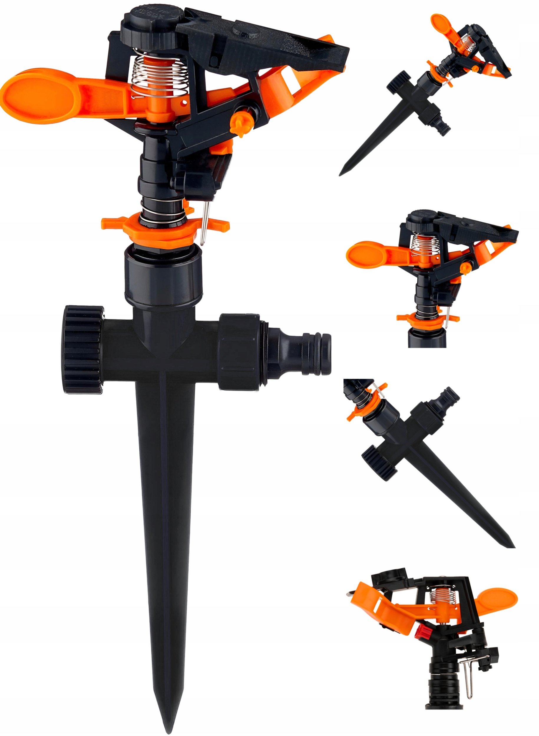 WBIJANY ZRASZACZ OGRODOWY PULSACYJNY OBROTOWY NA SZPIKULCU DO NAWADNIANIA