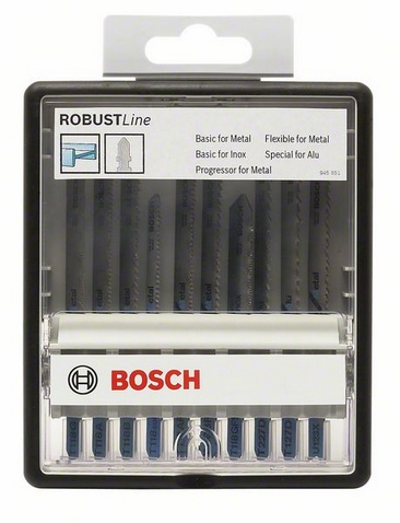 Bosch Zestaw brzeszczotów do wyrzynarek Metal Expert Robust Line chwyt teowy 10 części 2607010541