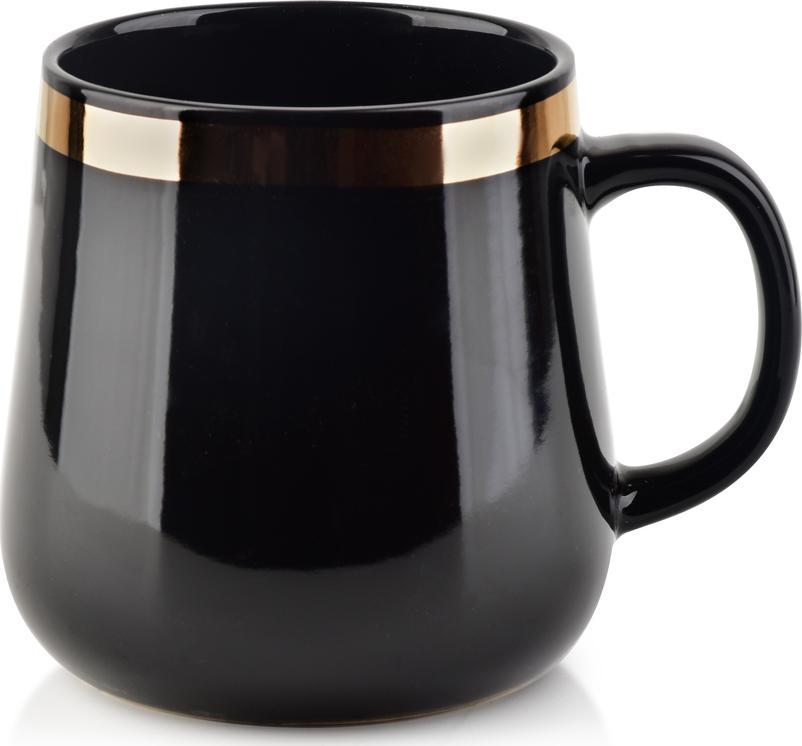 Affek Design Kubek 500ML Złoty Pasek H10x9x13cm (HTPT8185 Mondex) - 5902643388185