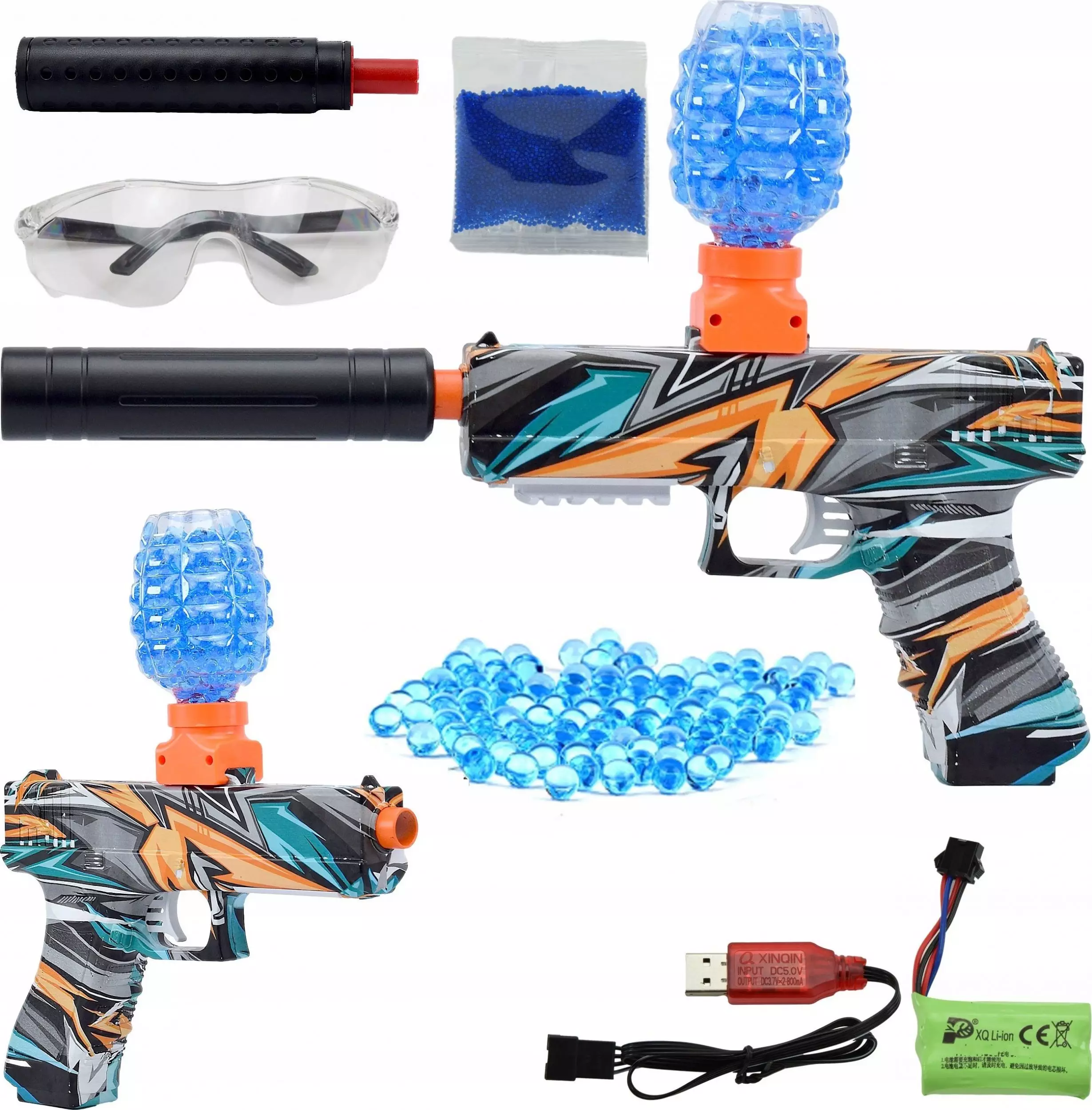 Skleplolki PISTOLET AUTOMAT KULKI ŻELOWE KARABIN GLOCK WIELKI