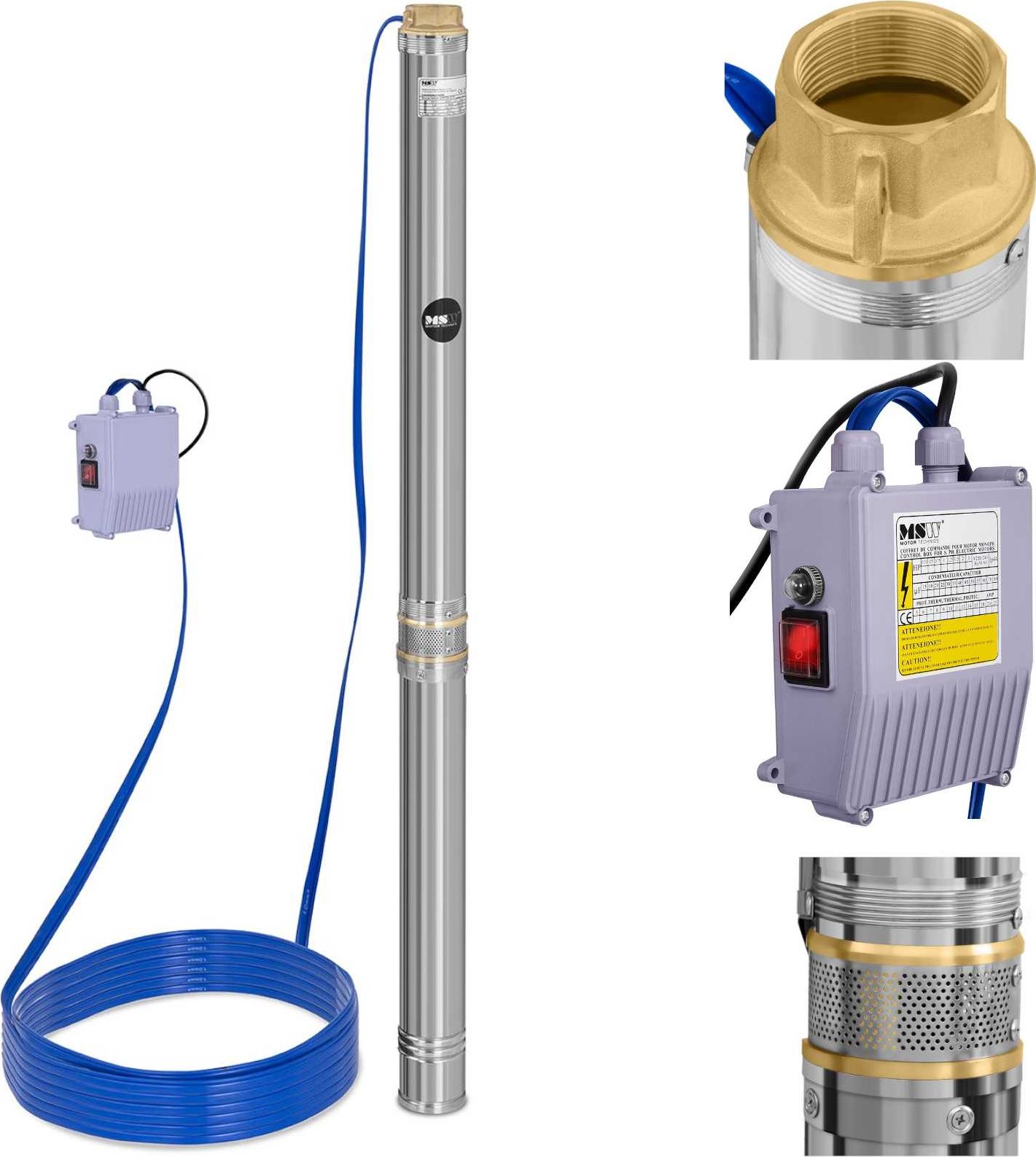 MSW pompa głębinowa do studni głębinowej MSW 10800 L/godz. do 96 m (10060174)