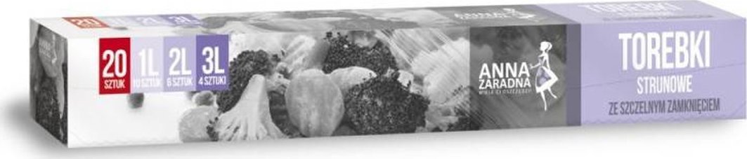 Anna Zaradna Torebki strunowe MIX 1L, 2L, 3L - 20 szt.