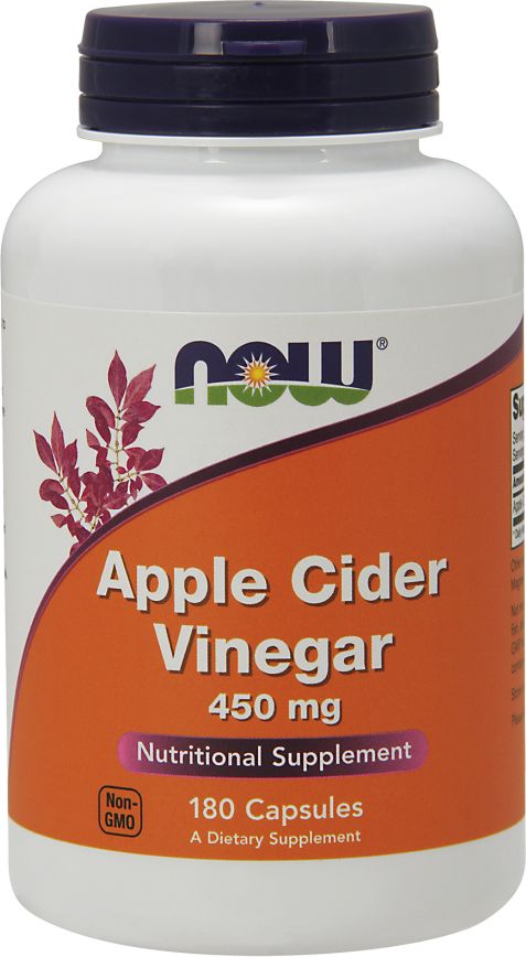 NOW Apple Cider Vinegar 450mg 180 kapsułek