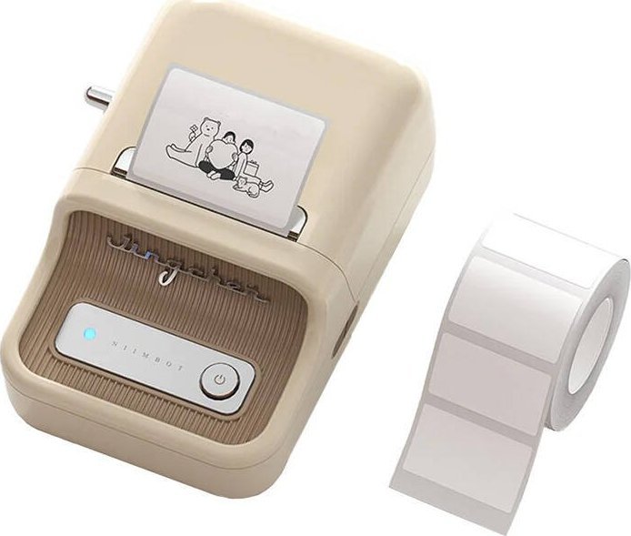 Drukarka etykiet Niimbot Niimbot B21 drukarka etykiet przenośna kremowa