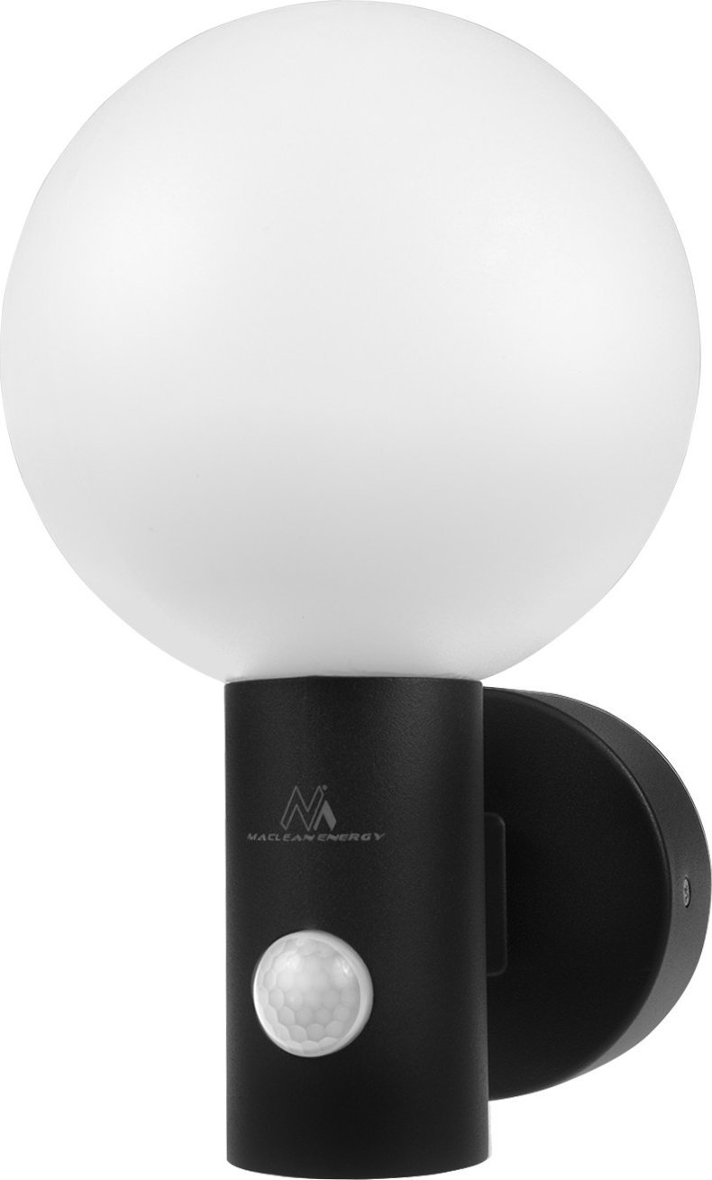 Naświetlacz Maclean Lampa LED z czujnikiem ruchu Maclean, czujnik ruchu PIR, kolor czarny, 15W, IP65, 1600lm, barwa neutralna biała (4000K) MCE515 B