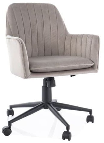 FOTEL OBROTOWY Q-886 VELVET CIEMNY BEŻ BLUVEL 40