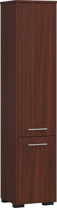 Elior Klasyczna szafka łazienkowa z półkami wenge - Laro 3X