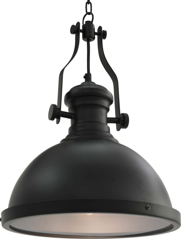 Lampa wisząca Lumes Czarna industrialna lampa sufitowa - EX173-Rozi