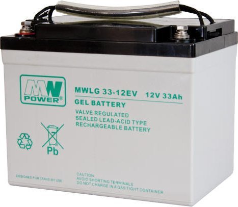 MWLG 33-12EV: akumulator MWLG 33-12EV (12V-33Ah, GEL-PVC)