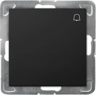 Ospel IMPRESJA Łącznik zwierny dzwonek czarny metalik ŁP-6Y/m/33