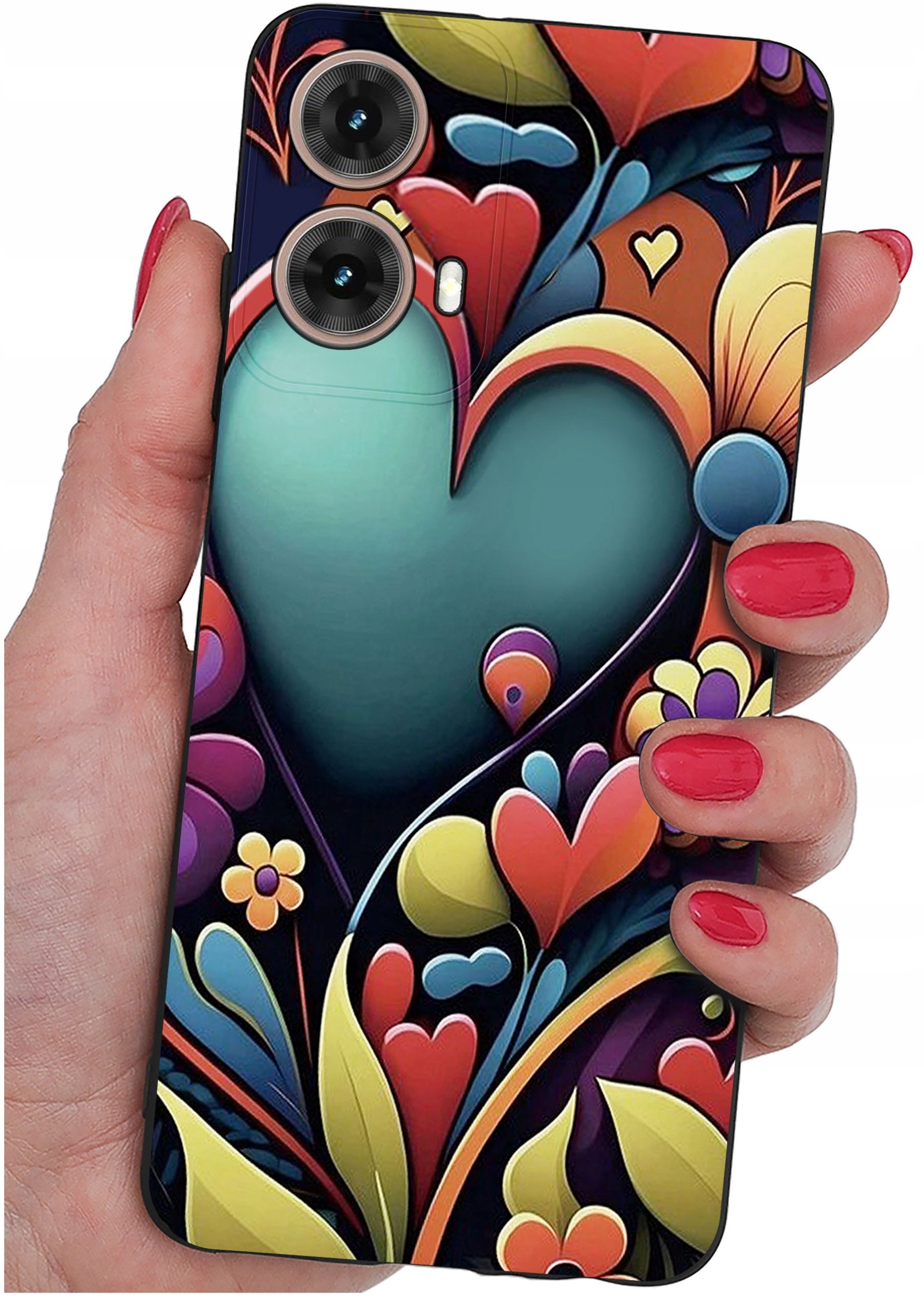 krainaGSM Etui do Motorola Moto G85 5G WZORY SILIKONOWE MATT CASE