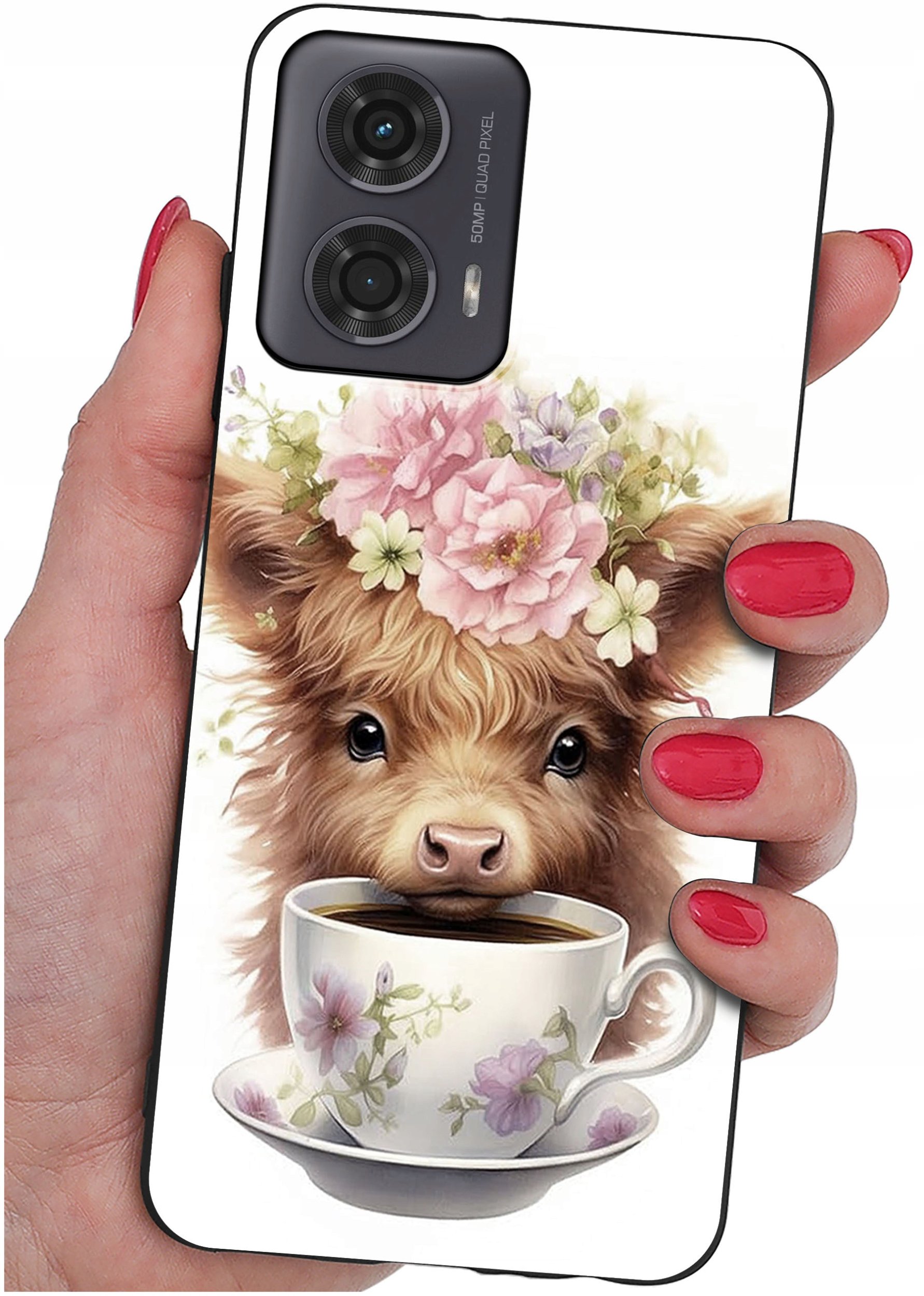 Etui do Motorola Moto G24 |G24 POWER |G04 |E14 WZORY |SILIKONOWE MATT SZKŁO