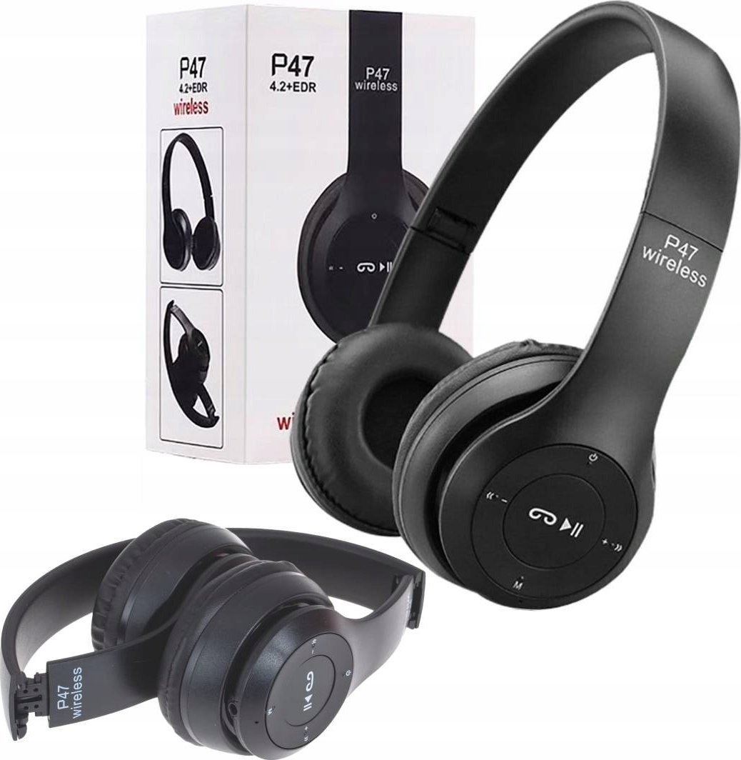 Słuchawki PrzydaSie Słuchawki Bezprzewodowe Nauszne Bluetooth P47 Mp3