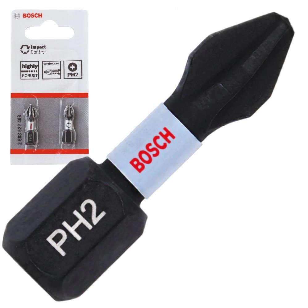 SCREW BITS BOSCH 25MM PH2 2PCS