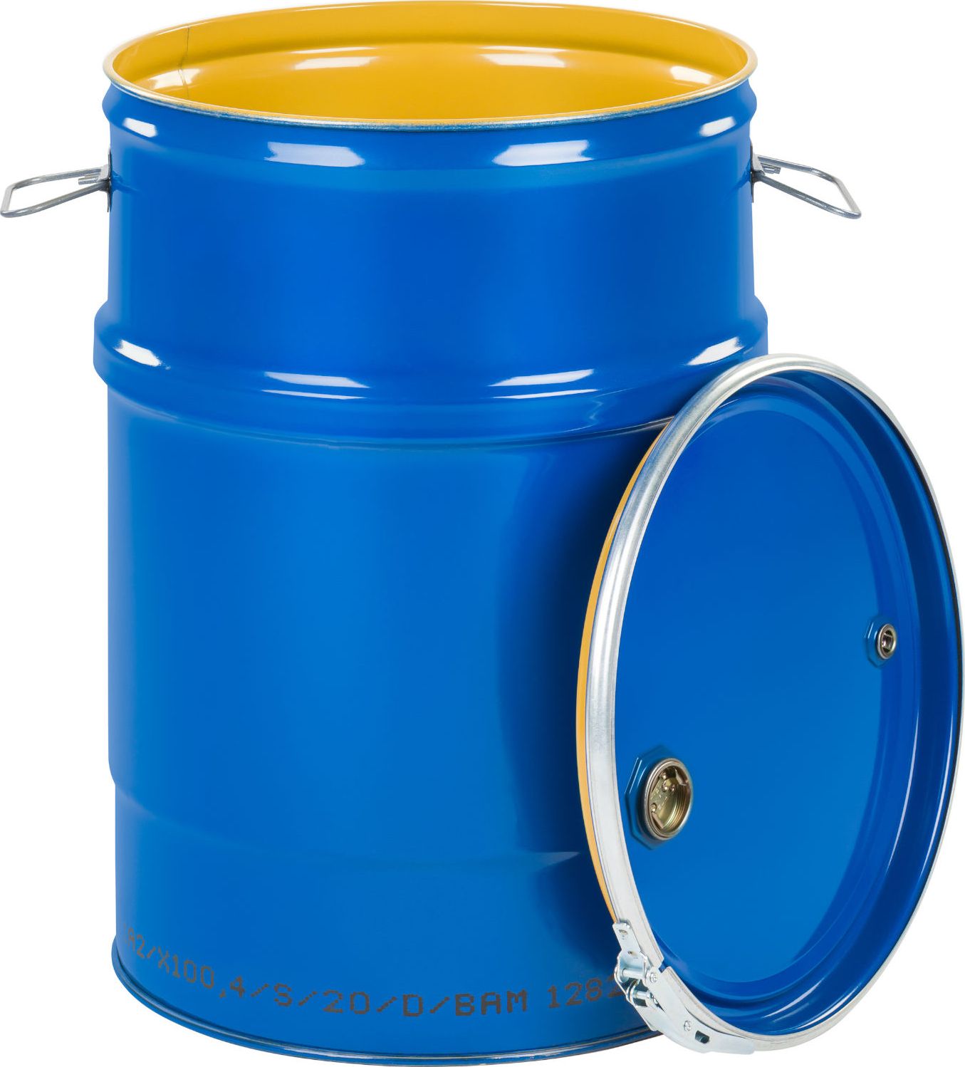 Beczkopol Beczka stalowa OH 60 l korki 2 i 3/4 niebieska