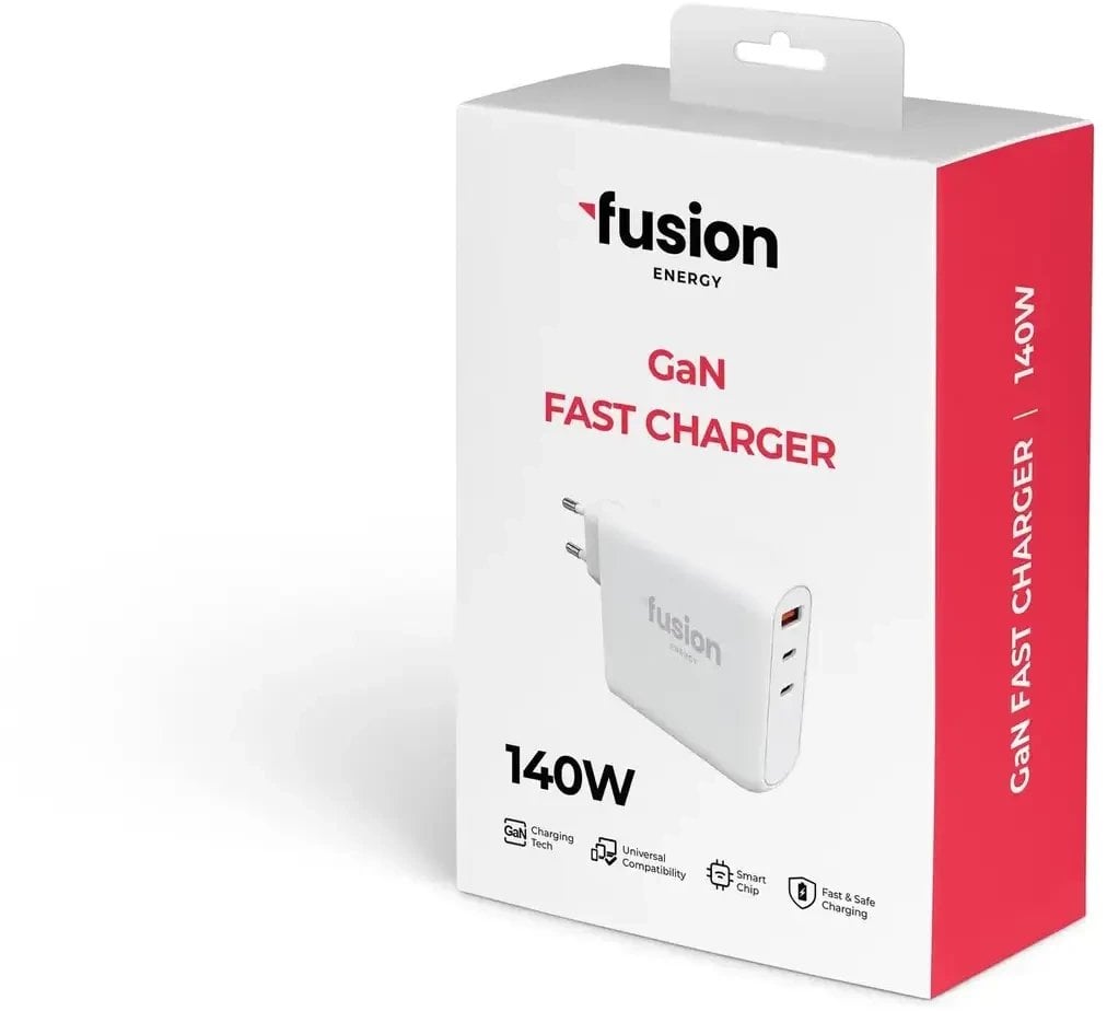 Energy GaN 140W USB-C / USB-A / 3A White
